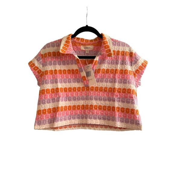 L*Space Best Buds Floral Cropped Boxy Top - Picture 1 of 5